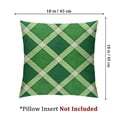 thumbnail image 4 of BANET  Geometric Throw Pillow Cover Set of 2, Classical Diamond Line Pattern with Dotted Lines Vintage Design, Decorative Square Covers for Couch Bed &amp; Sofa, Lime Green Dark Green 20x20in, 4 of 7