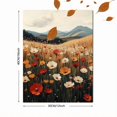thumbnail image 3 of Qisvanset 12x16 Inch Neutral Spring Wildflower Canvas Wall Art, Vintage Farmhouse Field Landscape Decor, 3 of 5