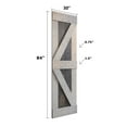 thumbnail image 4 of Coast Sequoia Inc Coast Sequoia 30in x 84in K Series Multi-Color Pine Wood Sliding Barn Door With Hardware Kit Carbon Grey / Light Grey, 4 of 5