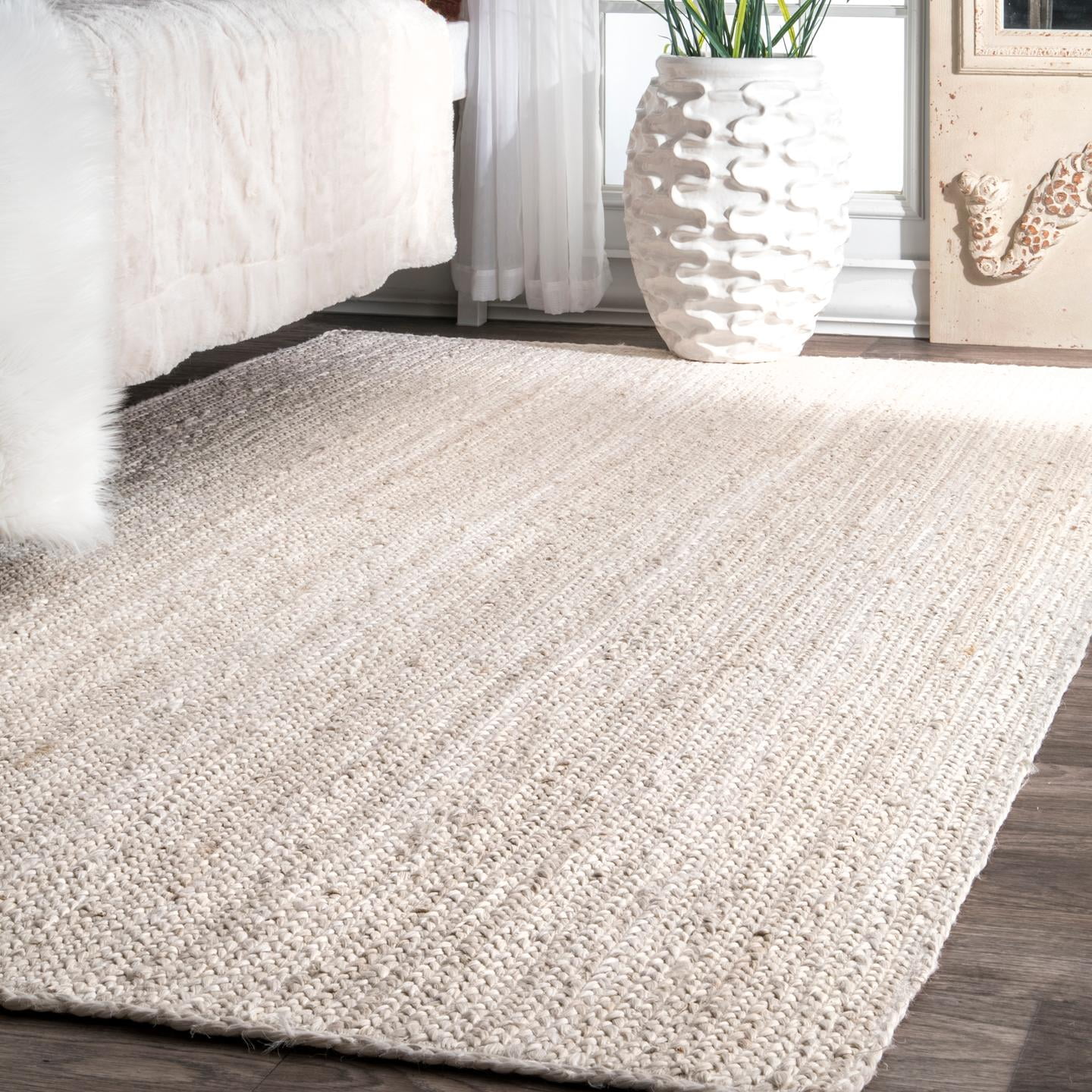 Natural 6' Round Details about   nuLOOM Rigo Hand Woven Jute Area Rug 