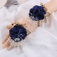 thumbnail image 3 of CSChome Wrist Flower For Wedding Faux Pearl Wrist Flower Adjustable Stunning Wedding Accessory Fade less Beautiful Wrist Flower Wedding Supply (Set of 1), 3 of 7