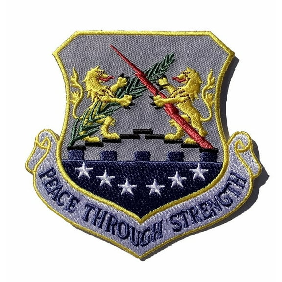 PEACE THROUGH STRENGTH 100th Bombardment Wing Patch – Plastic Backing