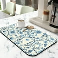 thumbnail image 2 of Washable Rubber Colorful Floral Dish Drying Mats for Kitchen Counter Home Large Coffee Bar Pad Accessories and Decor for Utensils Stemware 19.5''x12'', 2 of 7