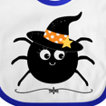 thumbnail image 4 of Inktastic Halloween Witch Spider Girls Baby Bib, 4 of 4