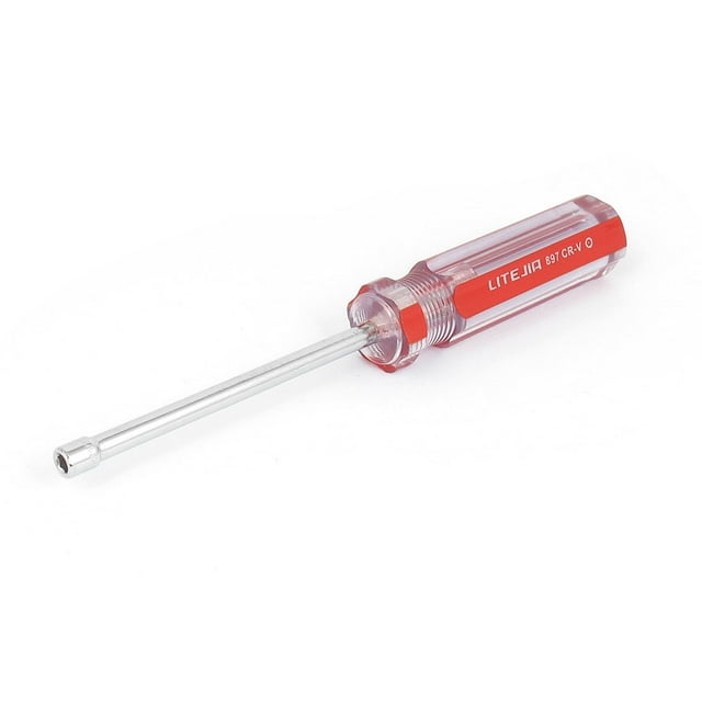 Unique Bargains Nonslip Handle 4mm Hexagon Nut Hex Socket Wrench Screwdriver Hand Tool