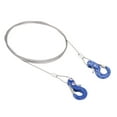 thumbnail image 4 of Metal Climbing Trailer Tow Hook Rc Mini Tow Hook 2pcs RC Metal Trailer Hook Aluminum Alloy Steel Rope Lightweight Compact RC Chain Hook For SCX10 D90 TRX4, 4 of 8