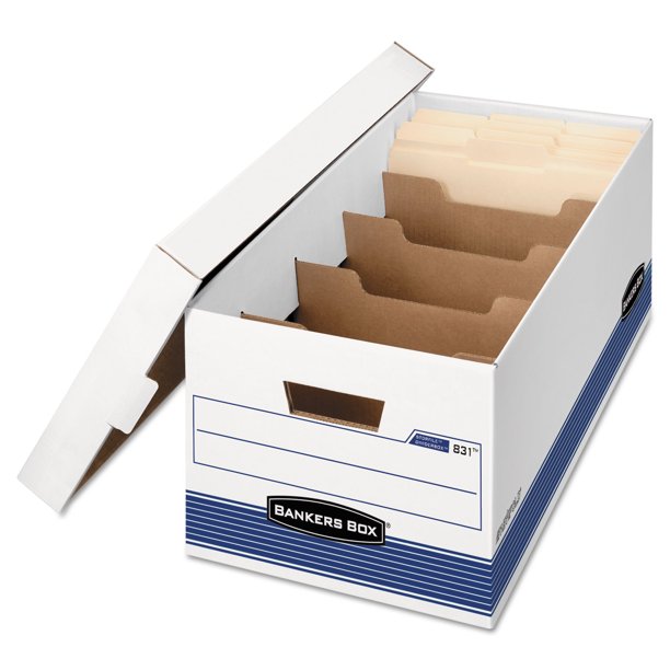 Bankers Box STOR/FILE Extra Strength Storage Box Letter Locking Lid