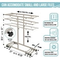 thumbnail image 4 of Adir Mobile Blueprint Storage Rack - Adjustable and Portable Vertical Blueprint Holder, 4 of 8