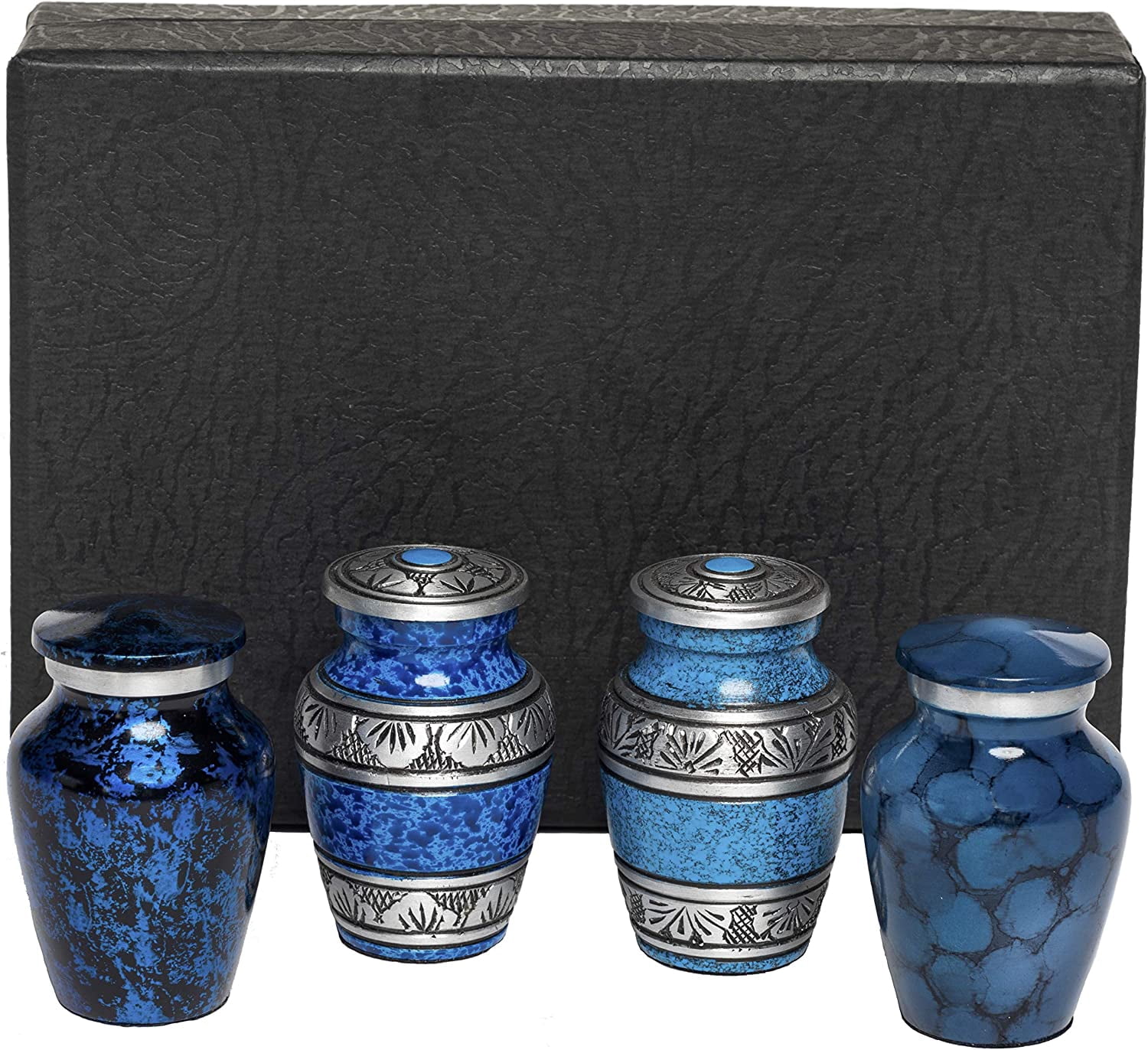 Eternal Harmony Keepsake Urns for Human Ashes | 4 Cremation Urns Carefully Handcrafted with Elegant Finishes to Honor Your Loved One