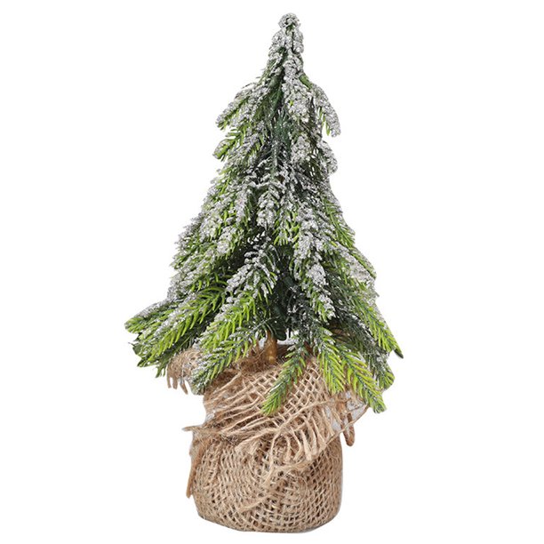 Methold Decoración de flocado de árbol de Navidad, adorno de fiesta de invierno de mesa, regalo de Año Nuevo, suministro decorativo para el hogar y la Suministros para perros Plata Methold PT004580-03