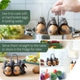 Egguins 3in1 Cook, Store and Serve Egg Holder, PenguinShaped Boiled