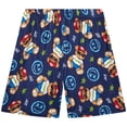 thumbnail image 5 of Quad Seven Boys Pajama Set Breathable Graphic Sleep Shirt, Pajama Pants & Lounge Shorts 3 Piece, 5 of 7