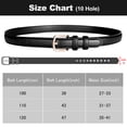thumbnail image 7 of Timarkment 2 pcs Belts for Women with Gold Pin Buckle Skinny Brown and Black Leather Women Belts for Jeans Dresses, 7 of 7