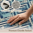 thumbnail image 6 of ODIKA 5'x7' Washable Area Rug Easy Care, Non-Shedding, Pet Friendly, Starfish Coral Seashell Nautical Motifs Striped Marine Mosaic Playful Expressive for Small Living Room, Bedroom, 6 of 7