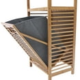thumbnail image 5 of Tilt-Out Laundry Hamper 3-Tier Wood Laundry Room Shelves with Removable Cloth Storage Bag 30*40*95 cm, 5 of 7