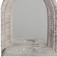 thumbnail image 3 of Espejo de pared Benzara White Cement 27x14x50 cm lavado, 3 of 6