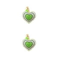 thumbnail image 1 of Langgg Keyring Keyholder DIY Small Decorative Purse Pendent Multipurpose Sweet Gift Workmanship Bag Decor Heart Keychain Light Green 2Set, 1 of 6