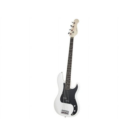 6th Street Pub Electric Bass - White