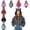 Dark Gray-11, variant on Girls Cropped Cat Ear Hoodie Long Balloon Sleeve Pullover Sweatshirt with Shoulder Lace Up 5-15Y