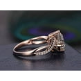 thumbnail image 2 of 1.25 ct Infinity Moissanite & Diamond Wedding Ring in 10k Rose Gold, 2 of 5