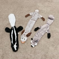 WRITWAA 3Pcs Puppy Squeaky Toys Assorted Color Plush for Dog Owners