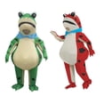 thumbnail image 3 of Inflatable Frog Costumes Animal Theme Party Outfits For  Adults (Fits 59"–74.8" (150-190cm),Green, 3 of 6