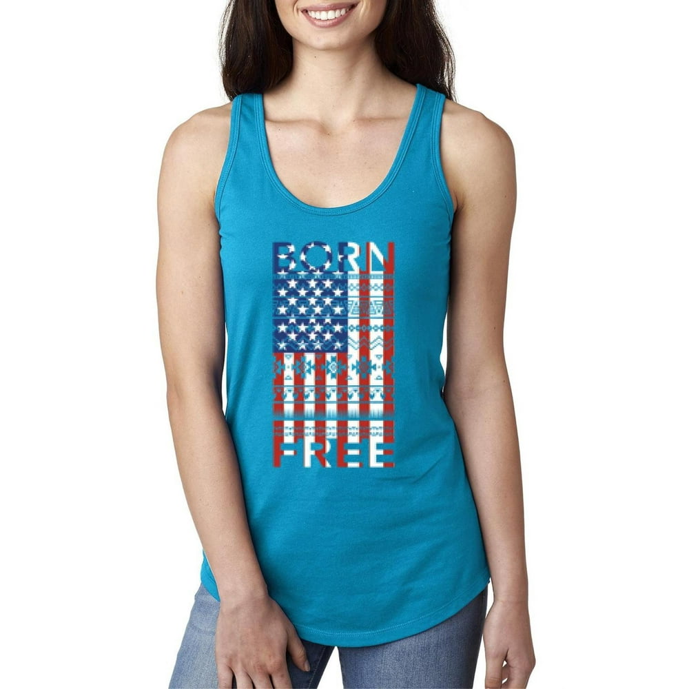 4th of july racerback tank