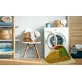 thumbnail image 2 of Ahgly Tapis Rond Lavable en Machine Intérieur Transitionnel Acajou Brun, 3 Pieds Rond, 2 of 7