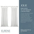 thumbnail image 2 of Cortina de ventana Elrene Home Fashions Jolie Crushed White 52 x 84, 2 of 7