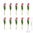 thumbnail image 3 of 10 PCS Real Touch Artificial Tulip Flowers 13 Inch PU Tulips Stems, Multicolor Spring Bouquet for Easter, Mother's Day, Valentine's Decor, Wedding, and Home Floral Arrangements -F, 3 of 5