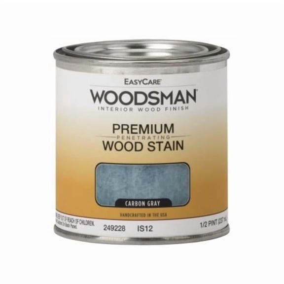0.5 Pint Woodsman Oil Base Interior Stain, Carbon Gray