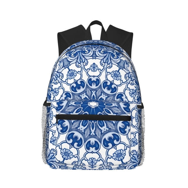 Balery Blue Watercolor Mochila para Mujeres y Hombres, Mochila Ligera Casual para Viajes, Mochila Clásica Básica para la Universidad