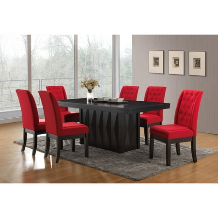 Furniture Imports Walnut Chair - K&B Furniture Upholstered Button Tufted Dining Chairs - Set of 2