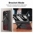 thumbnail image 4 of Dteck Case for Google Pixel Fold 2 / Pixel 9 Pro Fold 2024 , Magnetic Hinge Protection Premium PU Leather Case with Kickstand & Pen Holder, Rose, 4 of 7