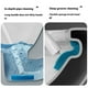 thumbnail image 5 of Wosthever ABS resistente Seat y soporte del sistema flexible del cepillo del retrete del área de la limpieza de la esponja para completo Juegos de accesorios de baño, 5 of 6