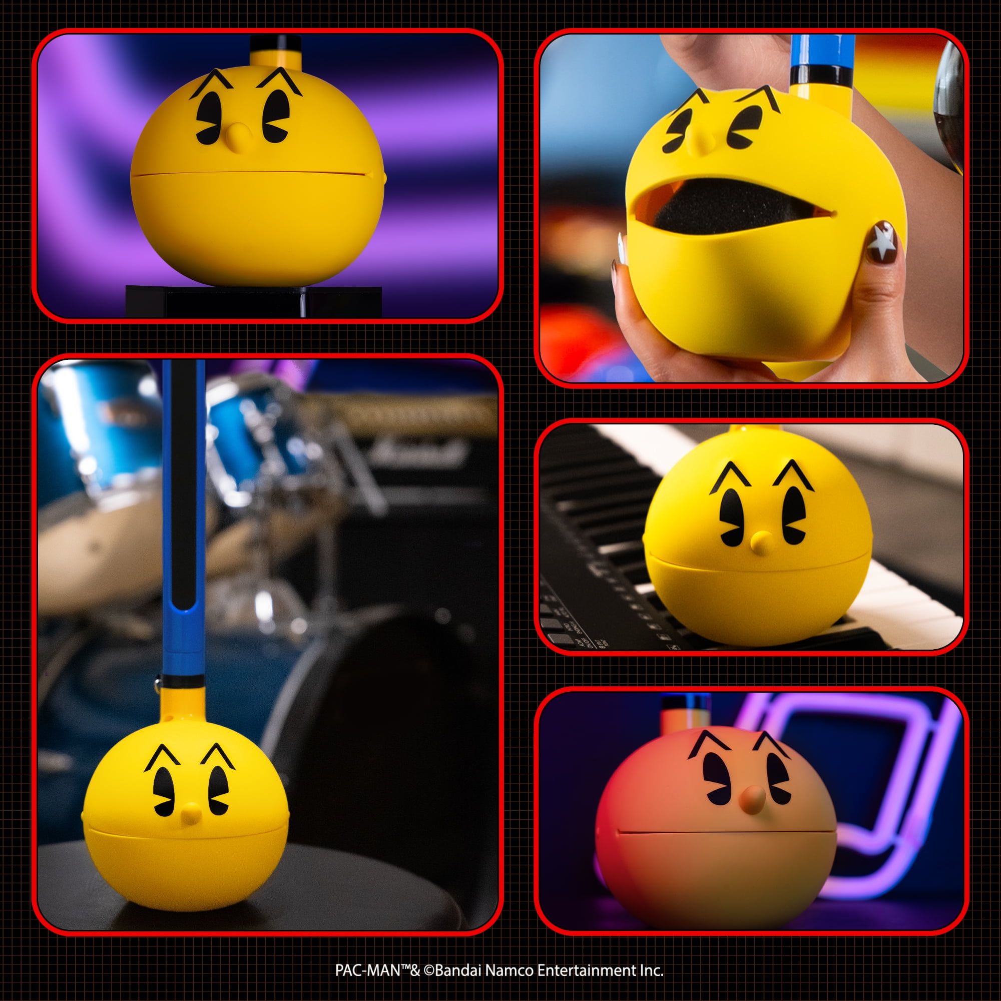 Otamatone Deluxe PAC-MAN Electronic Musical Instrument for Adults Portable Synthesizer Digital Electric Music from Japan by Maywa Denki Cool Stuff Gifts [English Instructions]