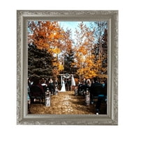 ArtToFrames 5x8" Classic Silver Picture Frame, Silver Wood Poster Frame, with Regular Glass and 2 (FBPL-4926)
