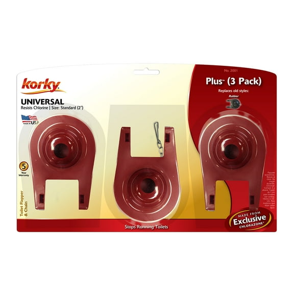 2" Universal Toilet Flapper (3 Pack)
