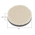 thumbnail image 2 of Uxcell Car Orbital Polisher Round Wool Felt Sponge Polishing Pad Hook  4pcs 3"x0.68", 2 of 6