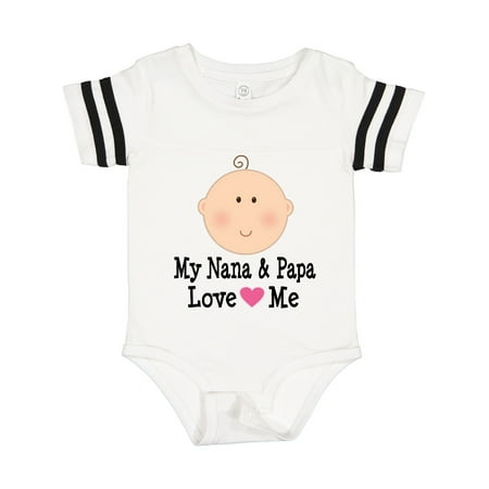 

Inktastic Nana and Papa Love Me Grandchild Gift Baby Boy or Baby Girl Bodysuit