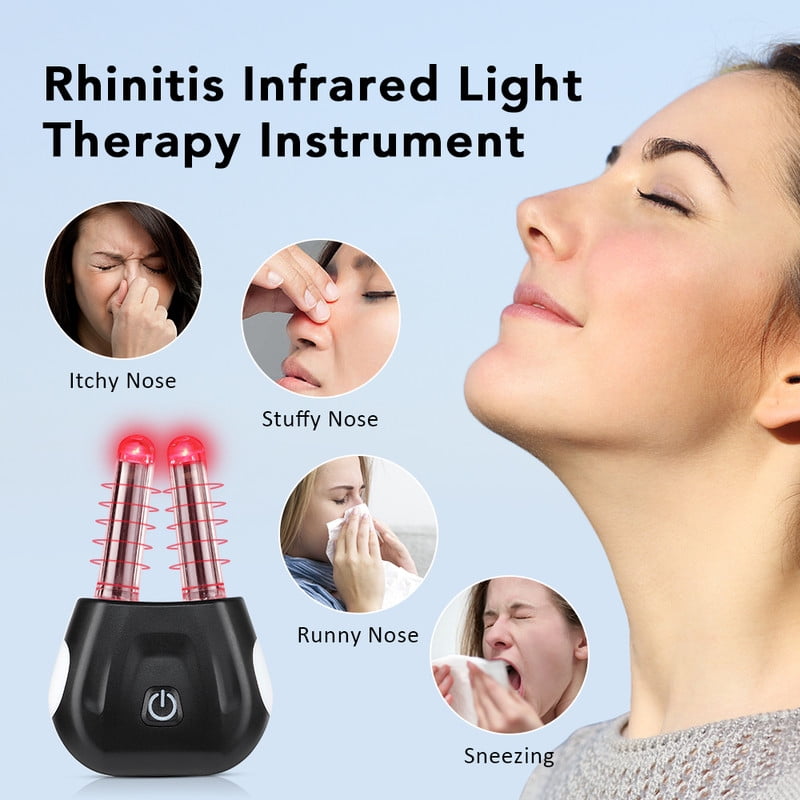 2025 Nose Device, Rechargeable Portable Rhinitis Phototherapy Device, Itchy Nose Relief Device Provides Rapid And Effective Sterilization, Easy Cleaning and Maintenance