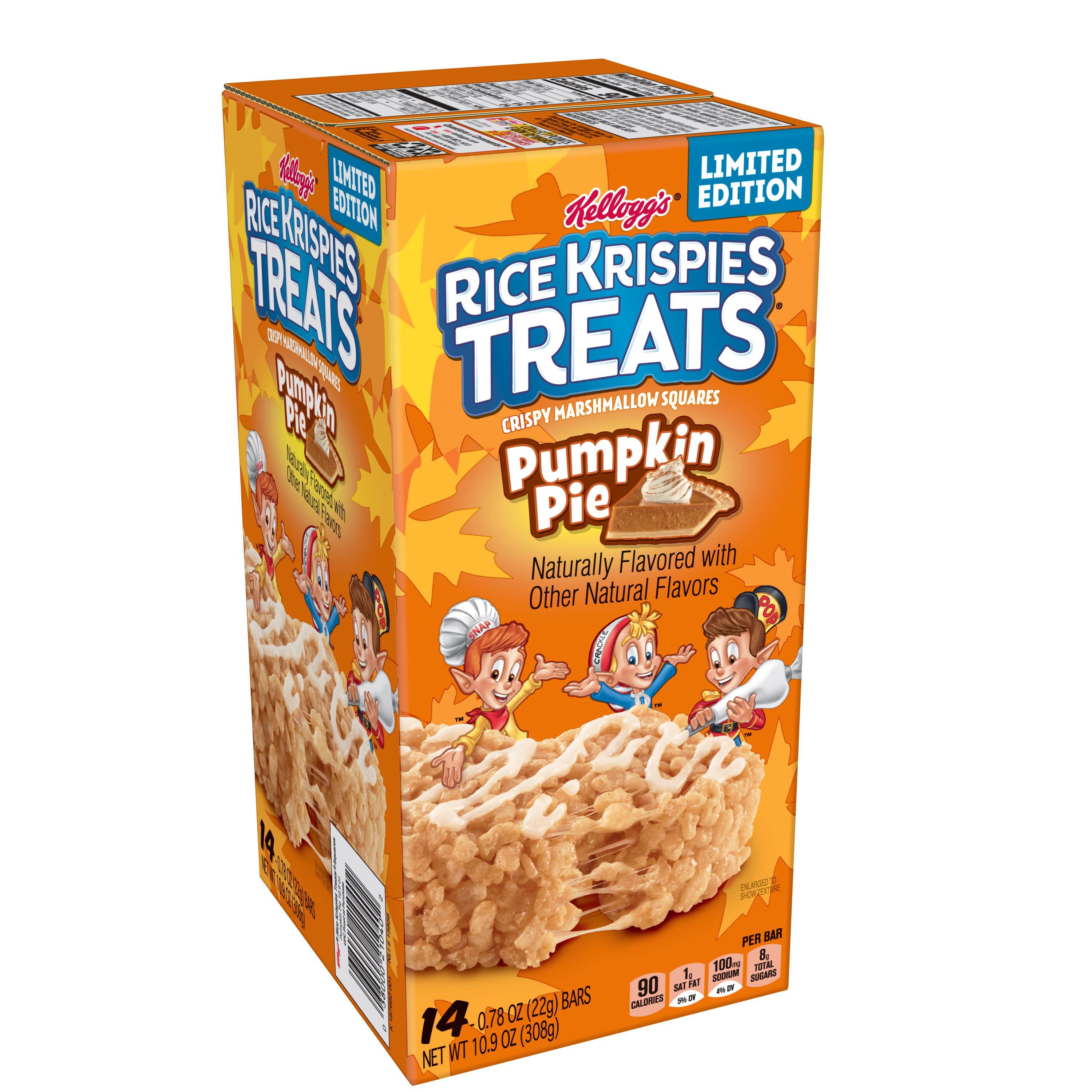 Kellogg's Rice Krispies Treats, Crispy Marshmallow Squares, Pumpkin Pie