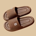 thumbnail image 6 of Mens EVA Slides with Arch Support, Comfortable Brown Foam House Slippers for Shower Pool and Indoor Outdoor Lounge,Size 42, 6 of 6