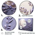 thumbnail image 3 of Designart "Stillness And Moonlit Lavender Luminescence" Moon Canvas Wall Art, 3 of 7