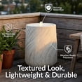 thumbnail image 3 of Sunnydaze Textured Spiral White Outdoor Bubble Fountain, LED Light, 3 of 13