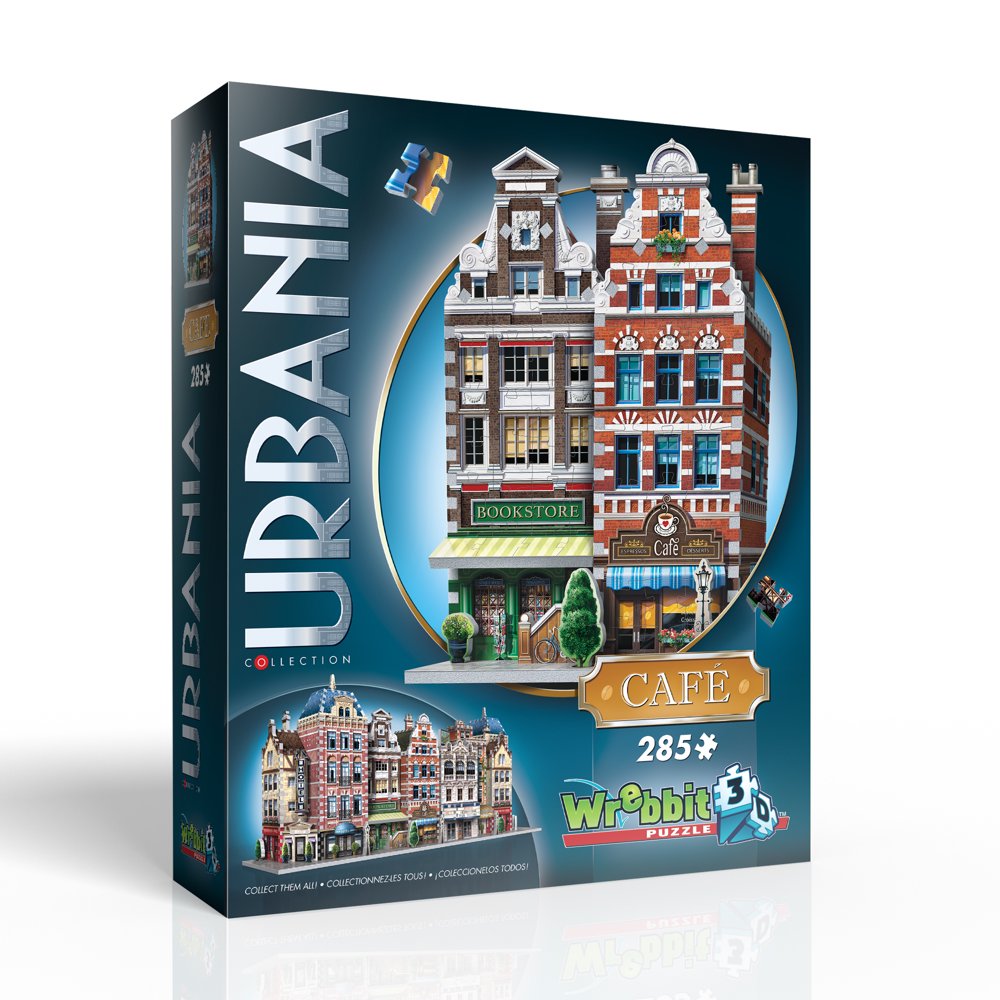 Wrebbit 3D Urbania Collection Cafe 385 Piece 3D Jigsaw Puzzle