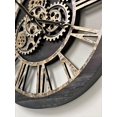 THE GEARS CLOCK Wall Clock with Real Moving Gears AMLI_ 24 in Round
