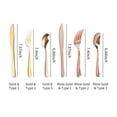 thumbnail image 2 of Juego de cubiertos de cuchara de plástico de 25 piezas Juego de vajilla desechable minimalista Juego CACAGOO Dorado/Cuchara, 2 of 7