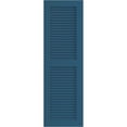 thumbnail image 6 of Ekena Millwork 12"W x 34"H True Fit PVC Two Equal Louver Shutters, Sojourn Blue (Per Pair - Hardware Not Included), 6 of 11