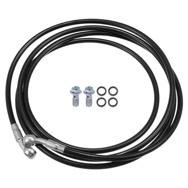 Motocicleta Hidráulico Freno Línea Aceite Manguera Tubería 250cm Negro 1 Juego